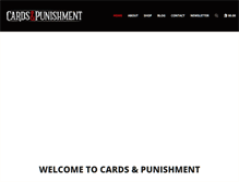 Tablet Screenshot of cardsandpunishment.com